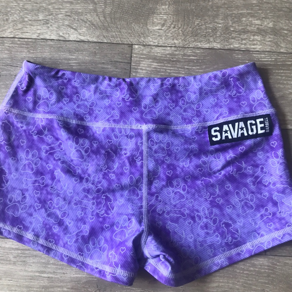 Savage barbell booty shorts